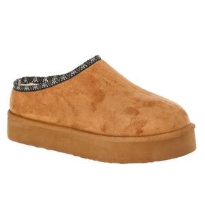 BearPaw Pawz Hazel Platform Faux Fur Lined Clog Slippers